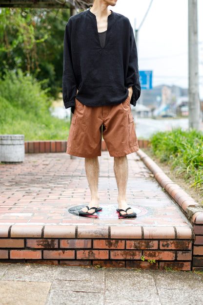 Willow Pants /  P-037 Brown(柿渋染め)
