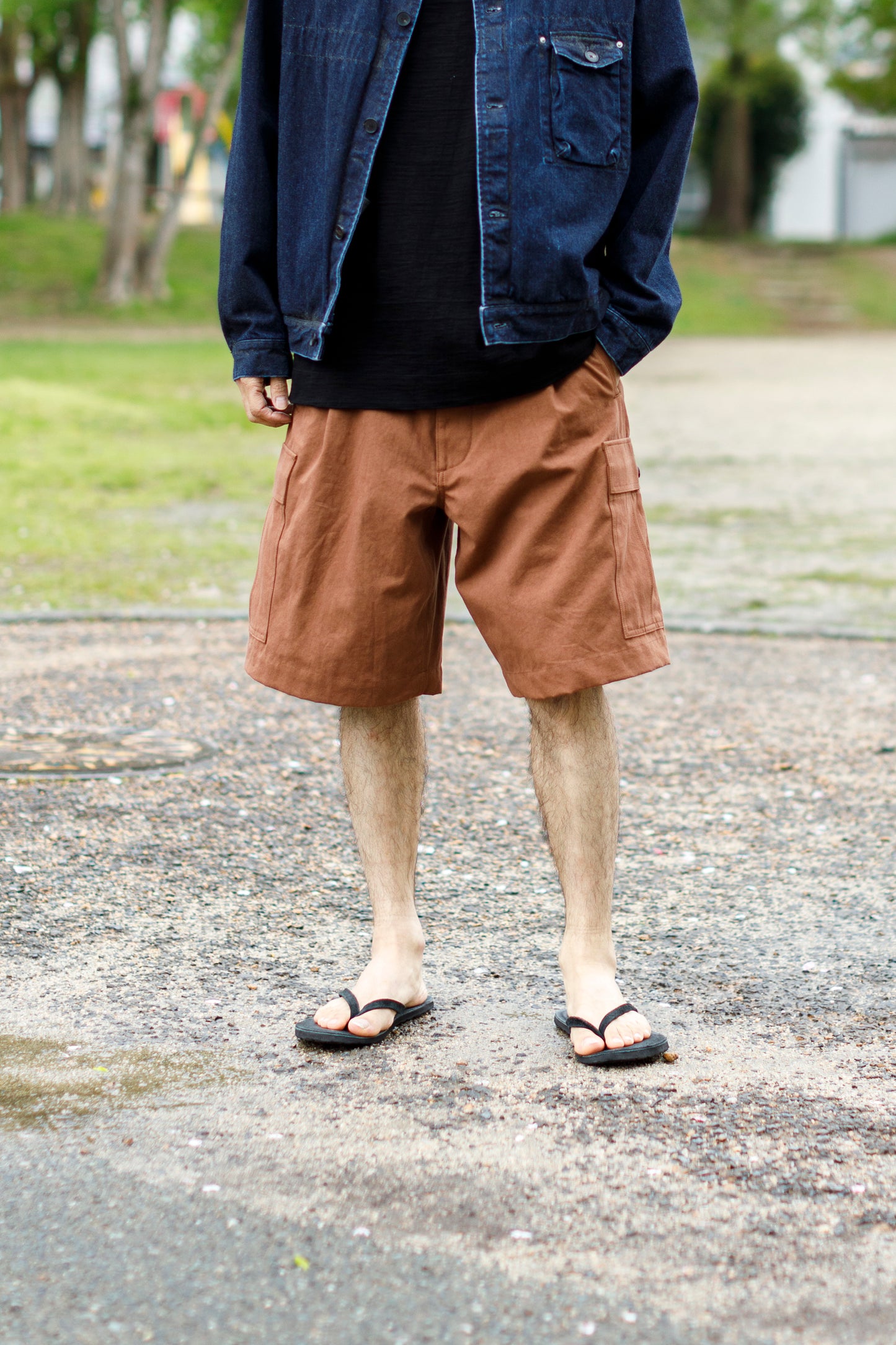 Willow Pants /  P-037 Brown(柿渋染め)
