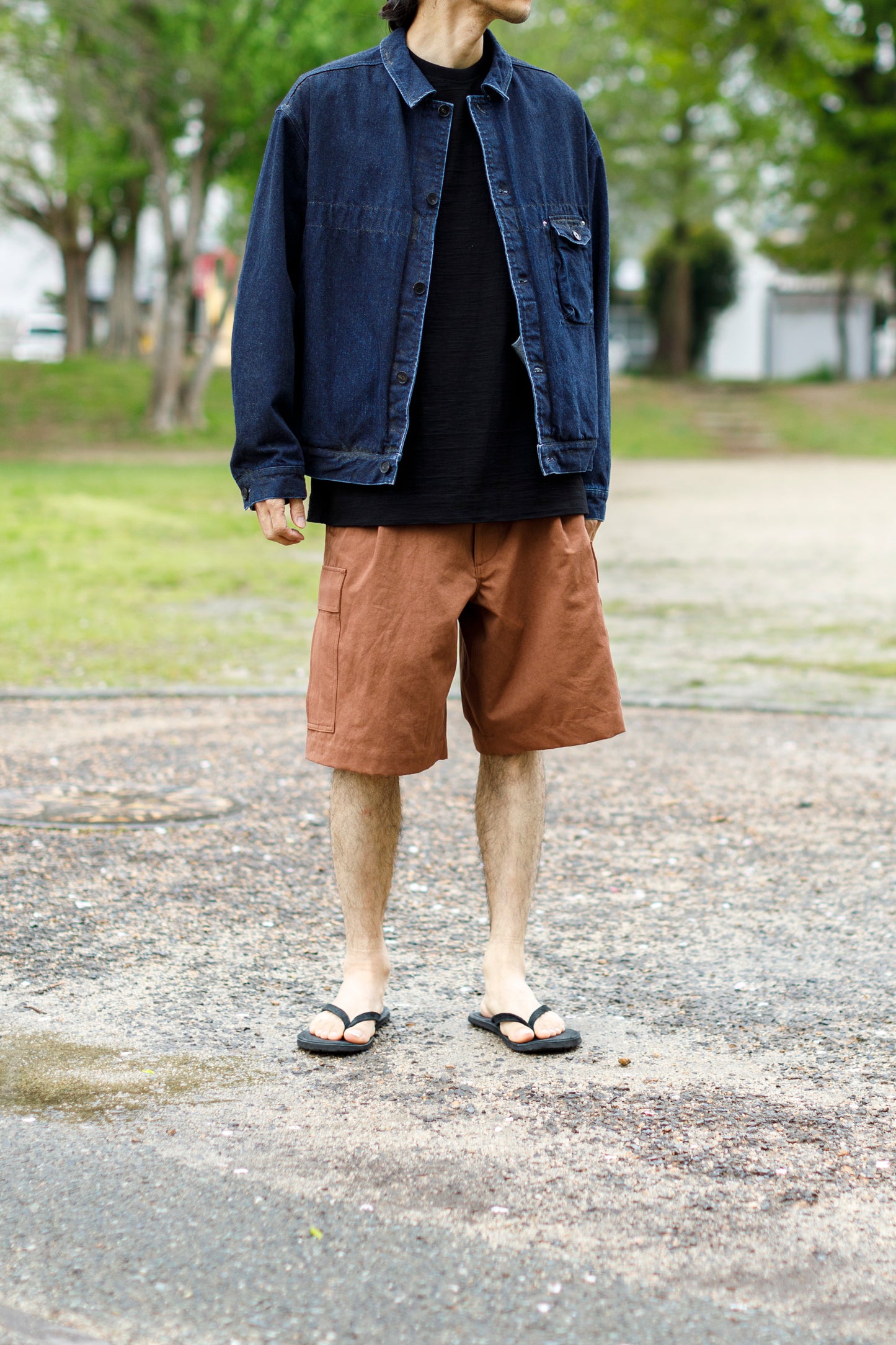 Willow Pants /  P-037 Brown(柿渋染め)
