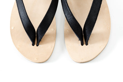 PETROSOLAUM / B-SANDALS(Horse reverse) - Black