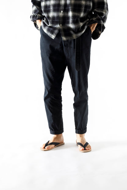 PETROSOLAUM / B-SANDALS(Horse reverse) - Black