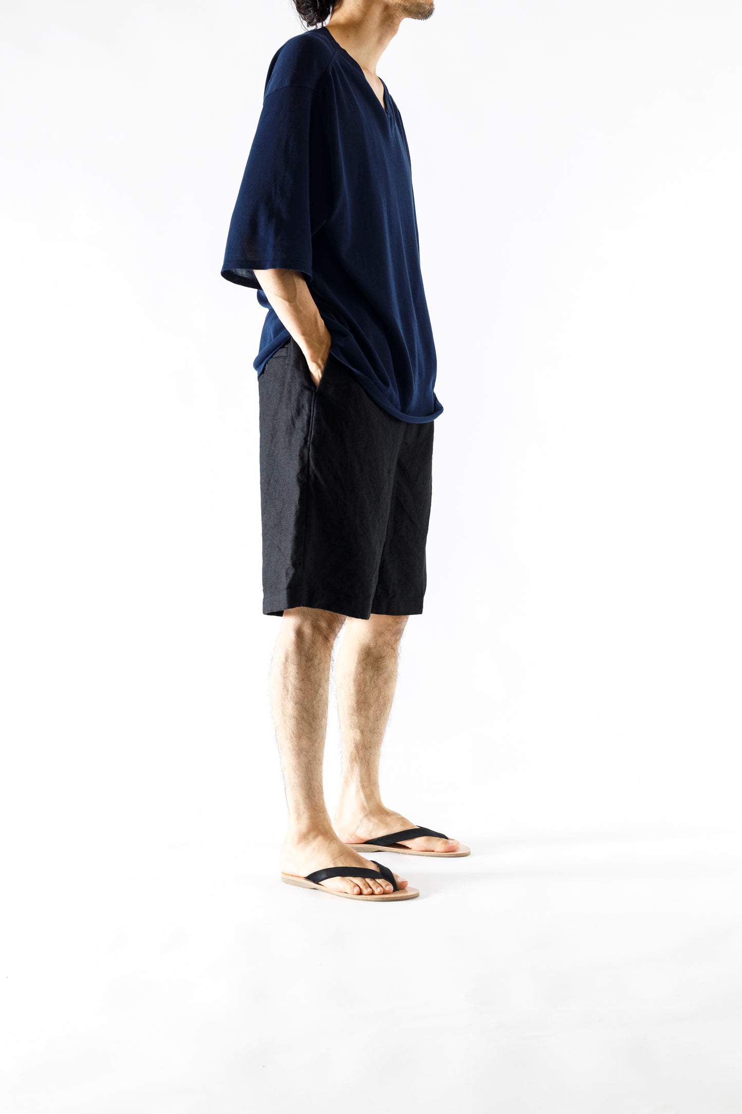 PETROSOLAUM / B-SANDALS(Horse reverse) - Black