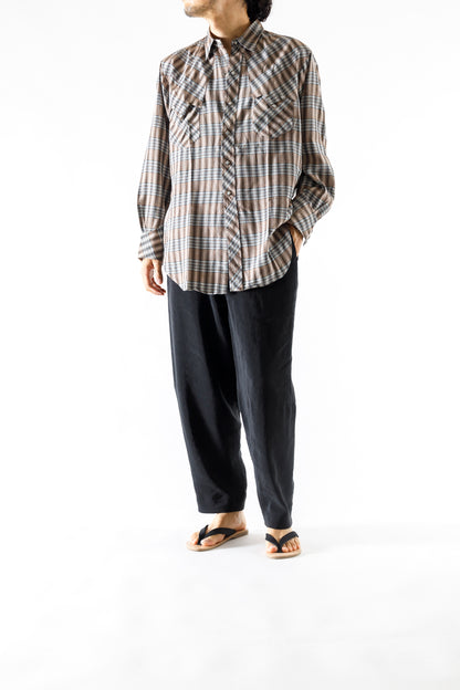 PETROSOLAUM / B-SANDALS(Horse reverse) - Black