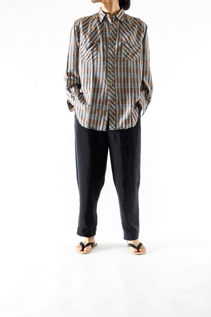 PETROSOLAUM / B-SANDALS(Horse reverse) - Black