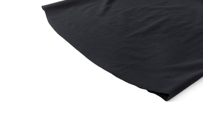山内 yc55-261 / 強撚フリーカットポンチ・ショートスリーブTシャツ - Black