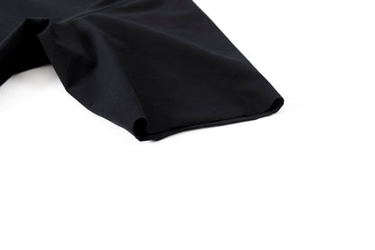 山内 yc55-261 / 強撚フリーカットポンチ・ショートスリーブTシャツ - Black