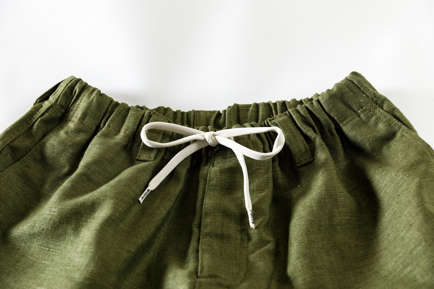 Willow Pants / P-030 - OLIVE(dead stock fabric)