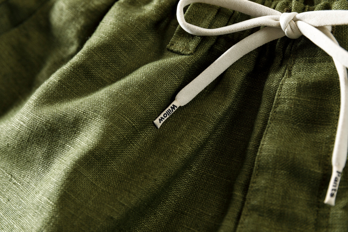 Willow Pants / P-030 - OLIVE(dead stock fabric)