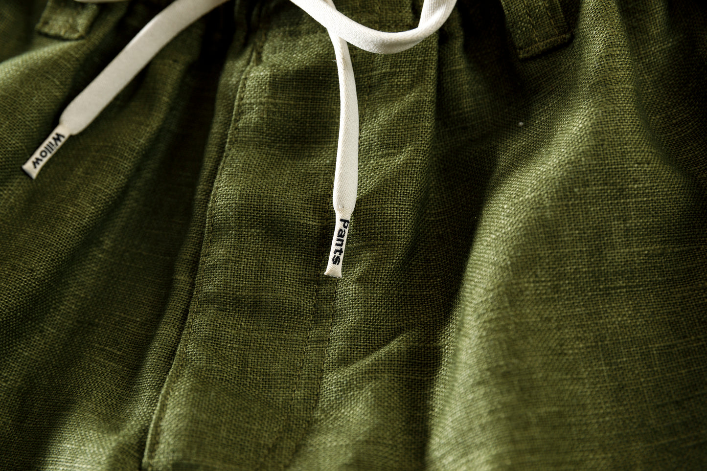 Willow Pants / P-030 - OLIVE(dead stock fabric)