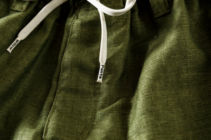 Willow Pants / P-030 - OLIVE(dead stock fabric)