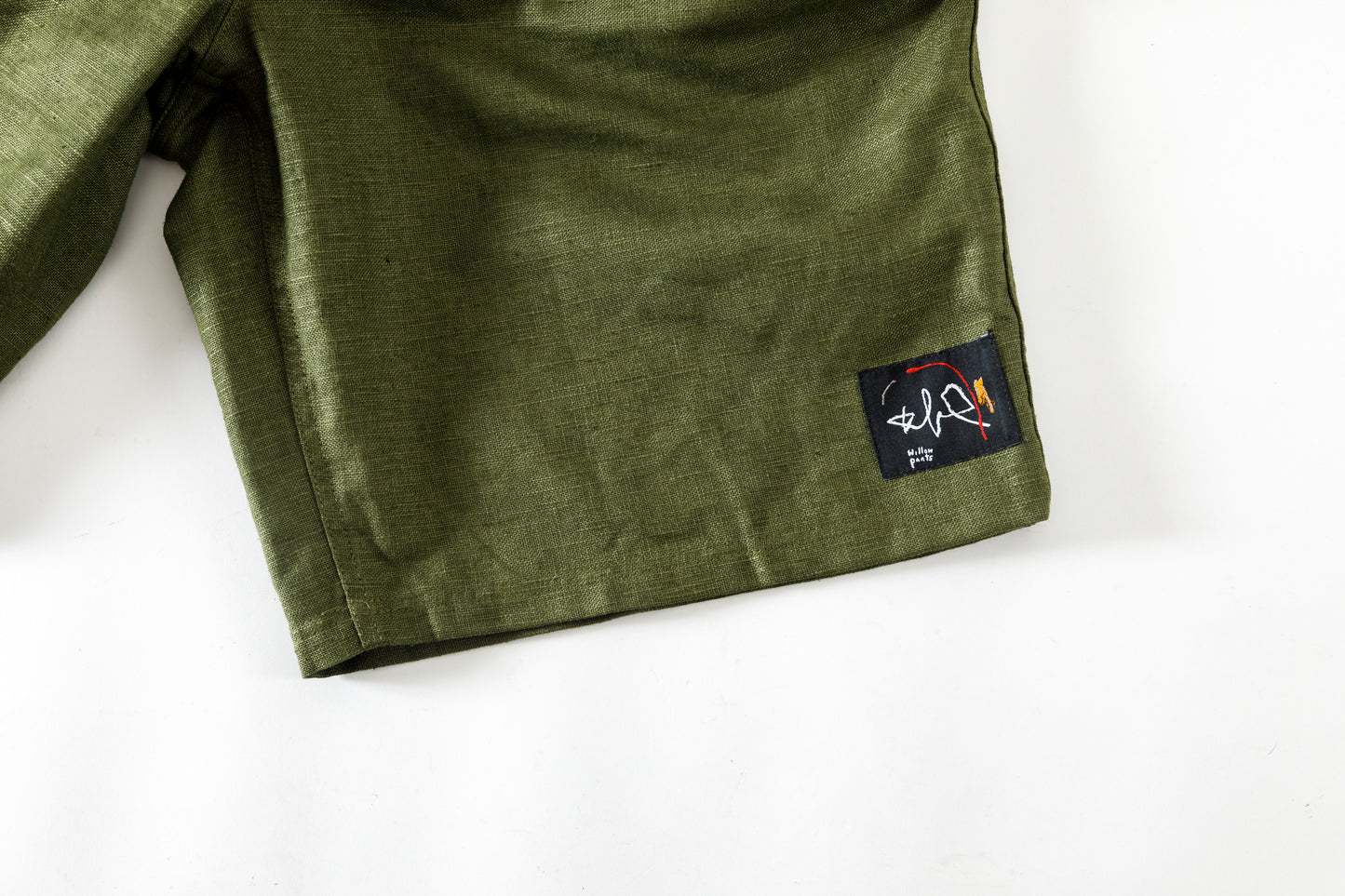 Willow Pants / P-030 - OLIVE(dead stock fabric)