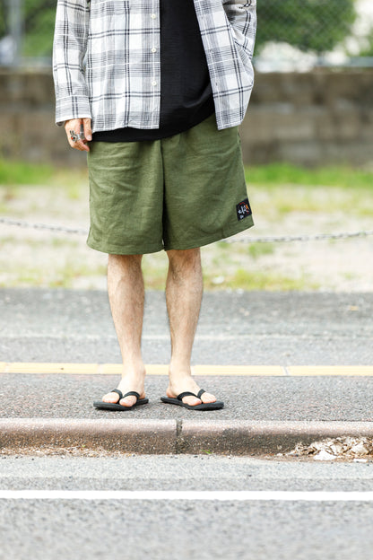 Willow Pants / P-030 - OLIVE(dead stock fabric)