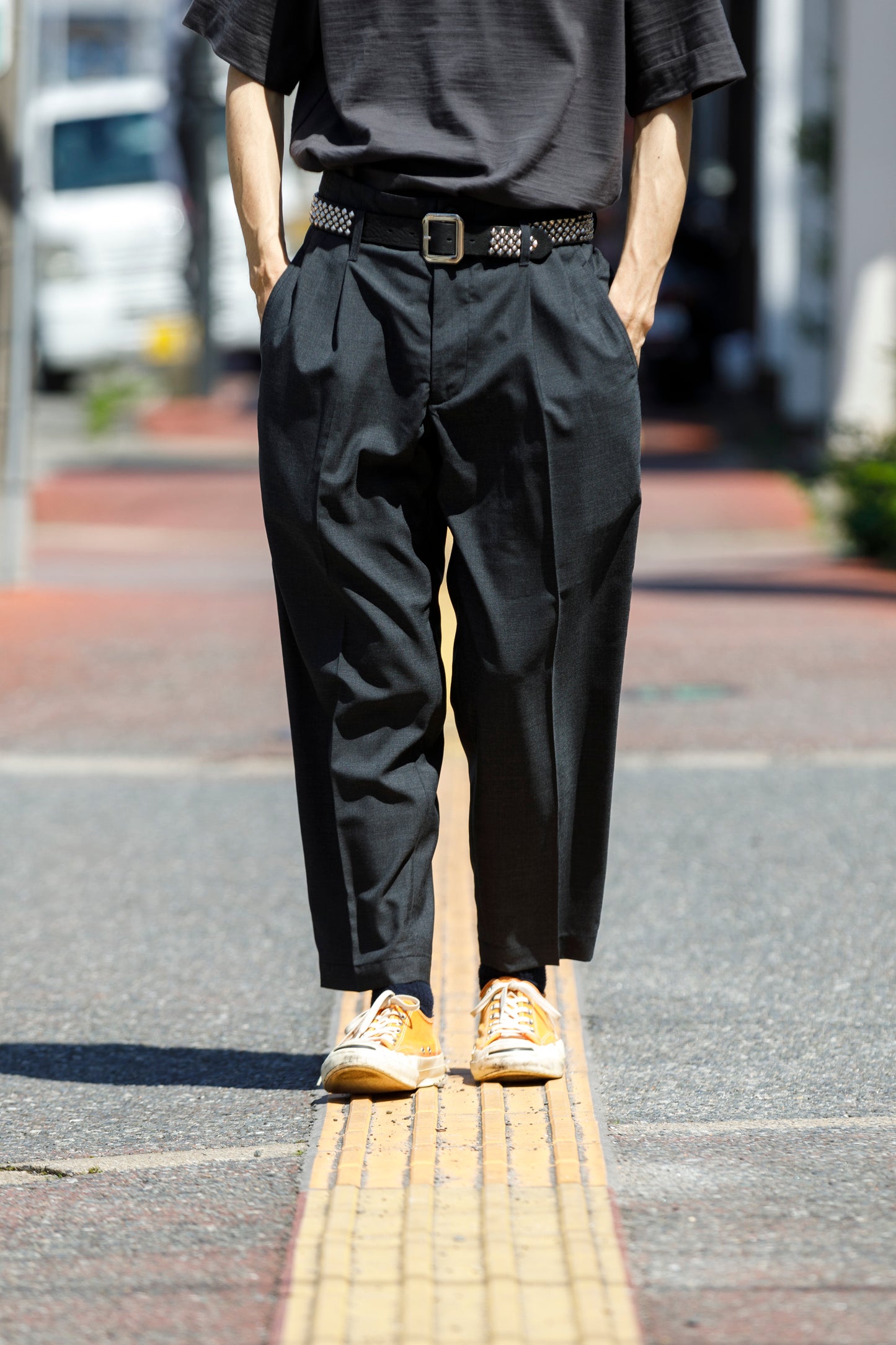 Willow Pants R-012 Studs Belt - Black