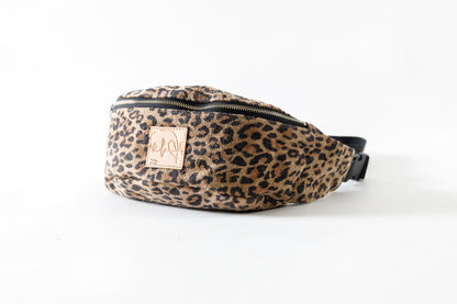 Willow Pants / P-015 Waist Pouch - Cowhide Suede(Leopard Print)
