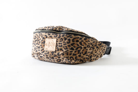 Willow Pants / P-015 Waist Pouch - Cowhide Suede(Leopard Print)