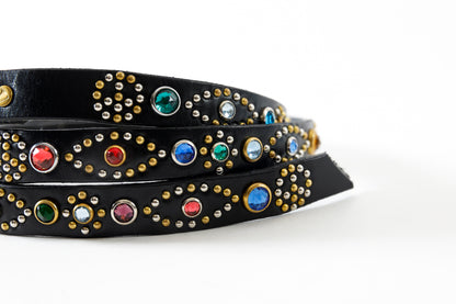 GOODKARMA DEVELOPMENT / Narrow Studs Belt "ASHBURY" - Black サイズ3(34インチ)