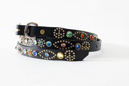 GOODKARMA DEVELOPMENT / Narrow Studs Belt "ASHBURY" - Black サイズ2(32インチ)