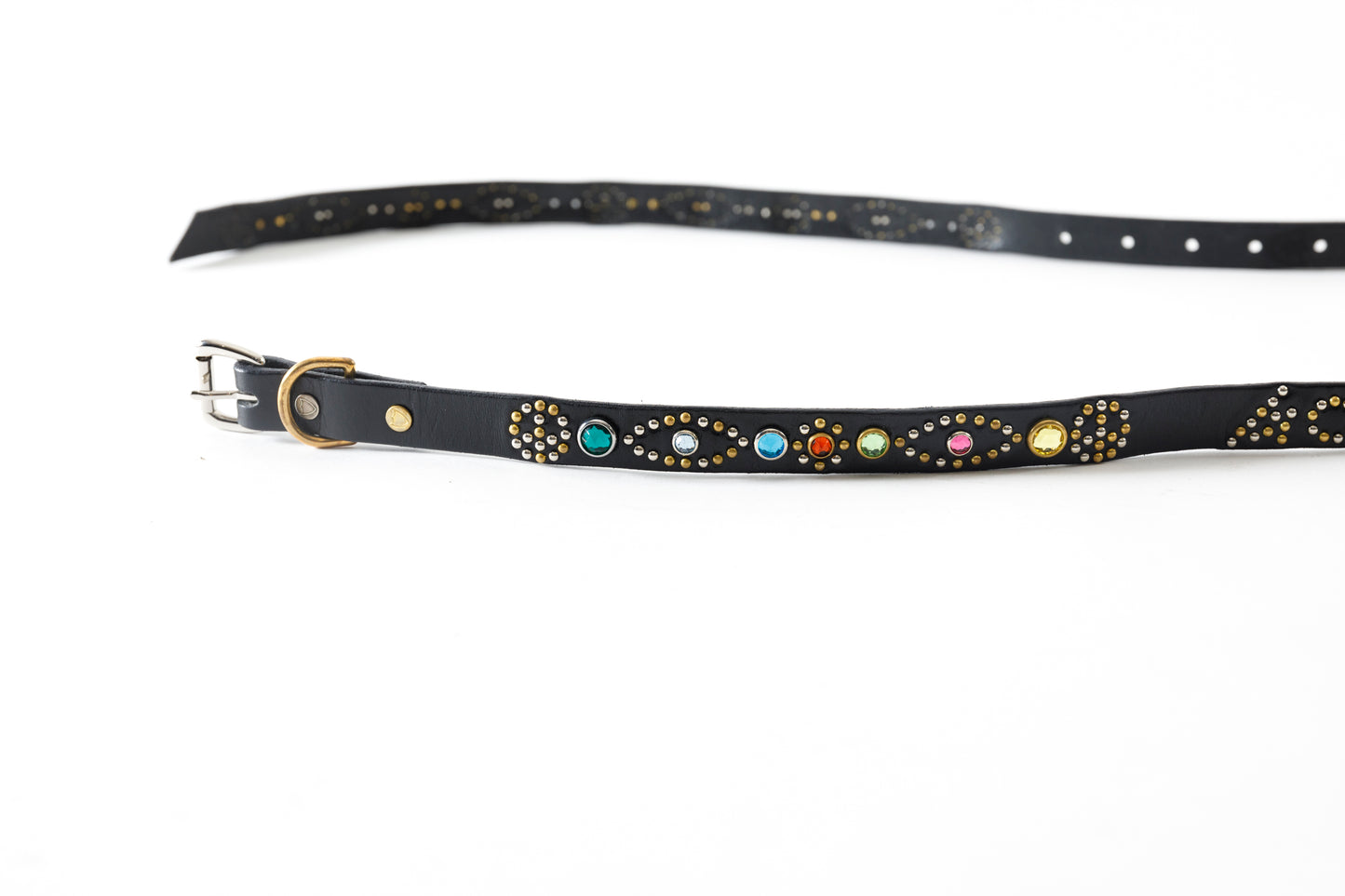 GOODKARMA DEVELOPMENT / Narrow Studs Belt "ASHBURY" - Black サイズ3(34インチ)