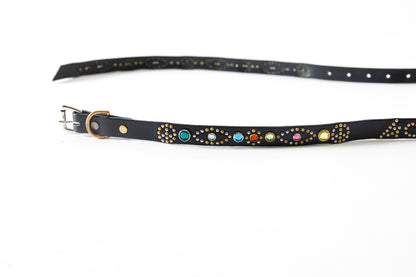 GOODKARMA DEVELOPMENT / Narrow Studs Belt "ASHBURY" - Black サイズ3(34インチ)