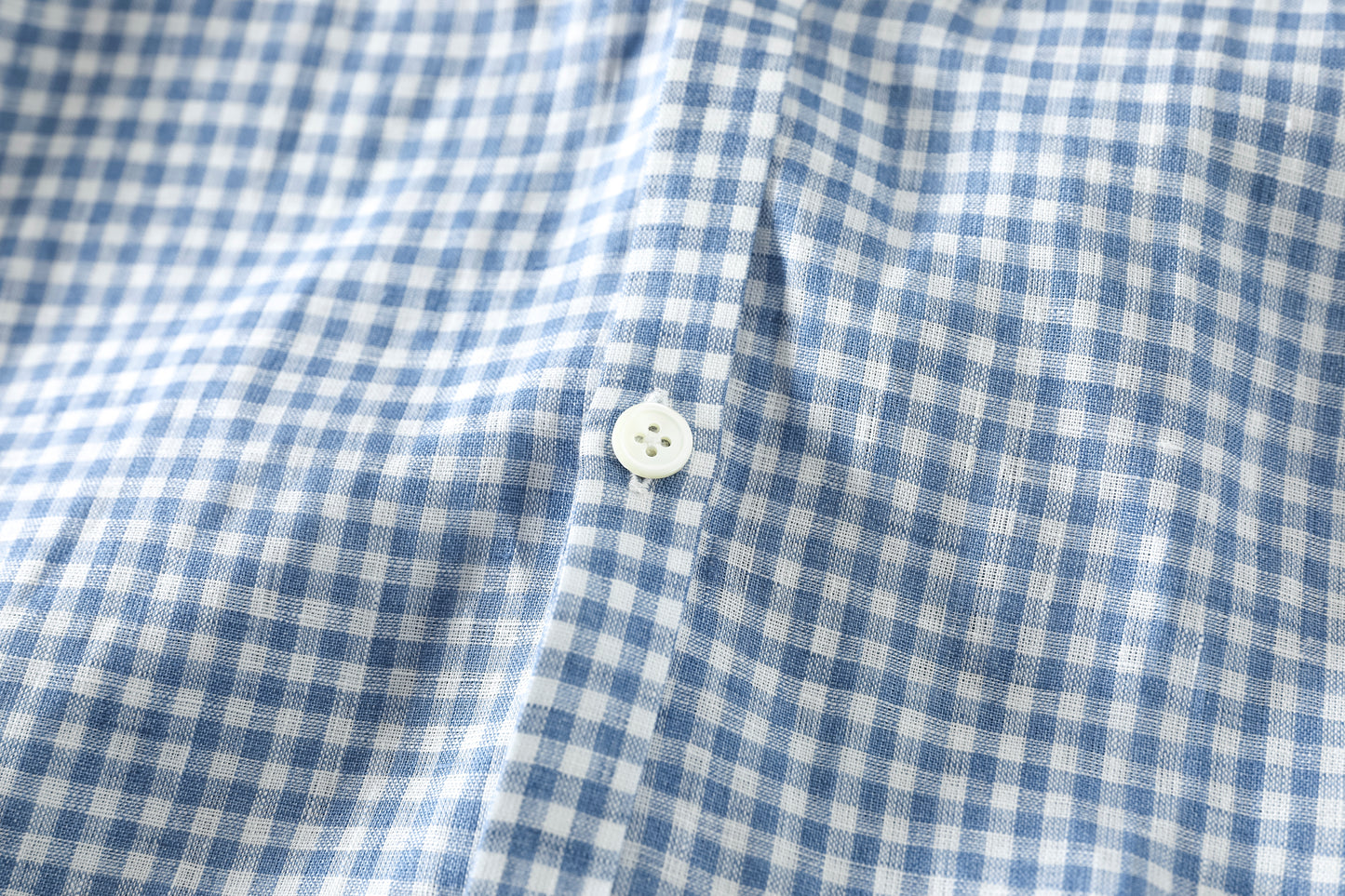 KIMURA / narrowing cardigan_Albini linen - GINGHAM