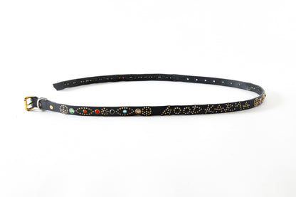 GOODKARMA DEVELOPMENT / Narrow Studs Belt "ASHBURY" - Black サイズ2(32インチ)