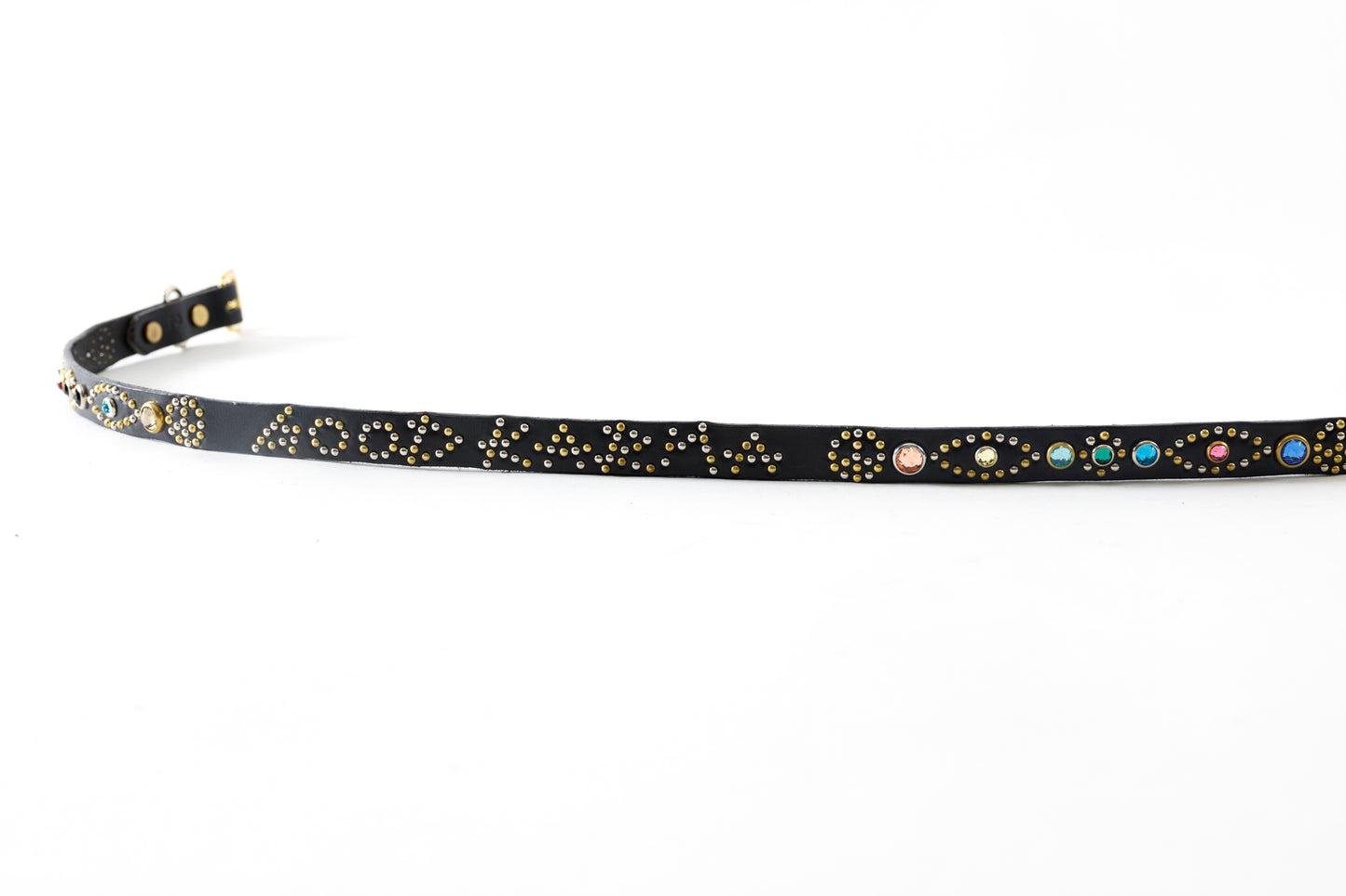 GOODKARMA DEVELOPMENT / Narrow Studs Belt "ASHBURY" - Black サイズ2(32インチ)
