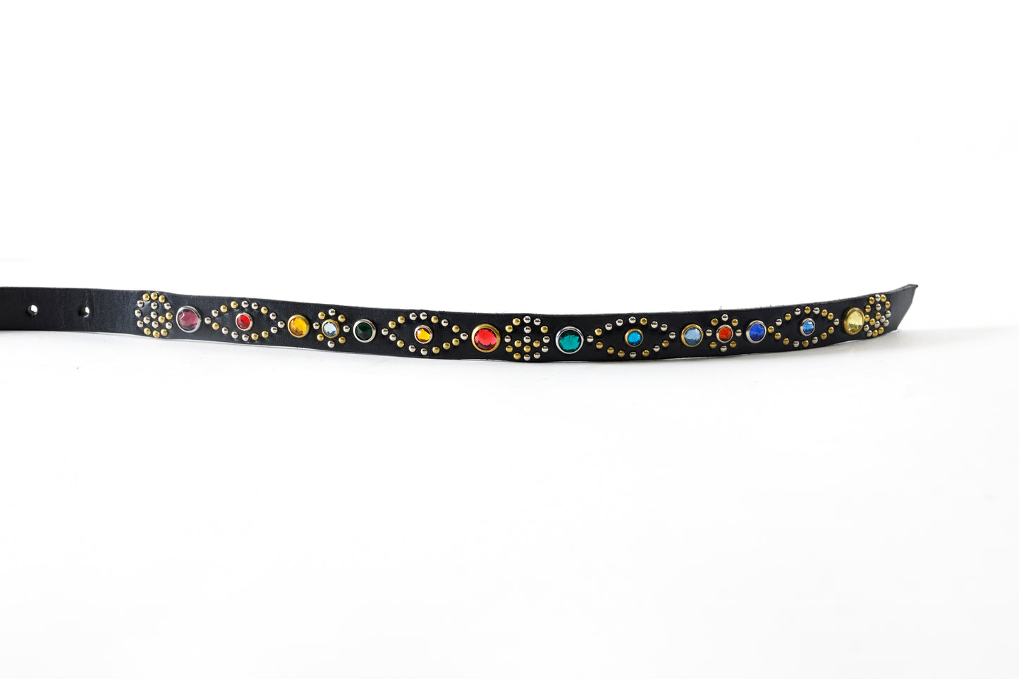 GOODKARMA DEVELOPMENT / Narrow Studs Belt "ASHBURY" - Black サイズ2(32インチ)