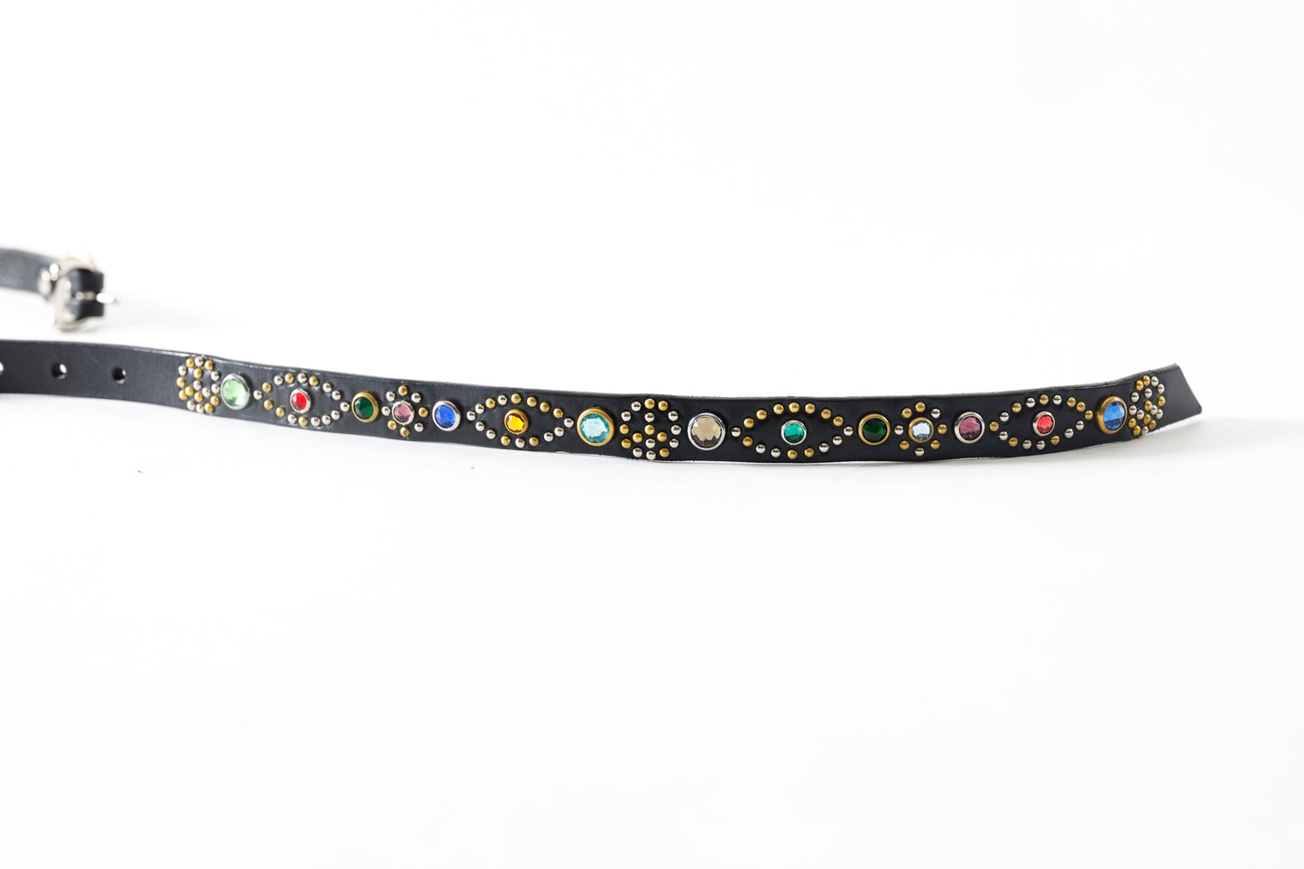 GOODKARMA DEVELOPMENT / Narrow Studs Belt "ASHBURY" - Black サイズ3(34インチ)