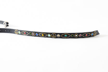 GOODKARMA DEVELOPMENT / Narrow Studs Belt "ASHBURY" - Black サイズ3(34インチ)
