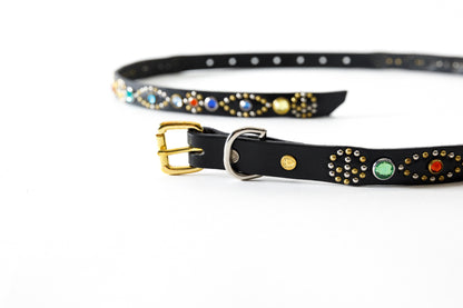 GOODKARMA DEVELOPMENT / Narrow Studs Belt "ASHBURY" - Black サイズ2(32インチ)