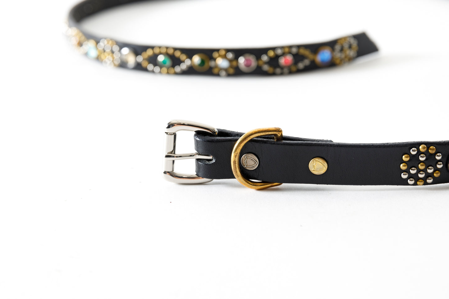 GOODKARMA DEVELOPMENT / Narrow Studs Belt "ASHBURY" - Black サイズ3(34インチ)