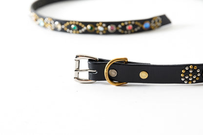 GOODKARMA DEVELOPMENT / Narrow Studs Belt "ASHBURY" - Black サイズ3(34インチ)