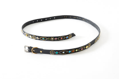 GOODKARMA DEVELOPMENT / Narrow Studs Belt "ASHBURY" - Black サイズ3(34インチ)