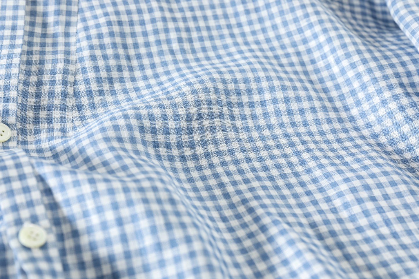 KIMURA / narrowing cardigan_Albini linen - GINGHAM