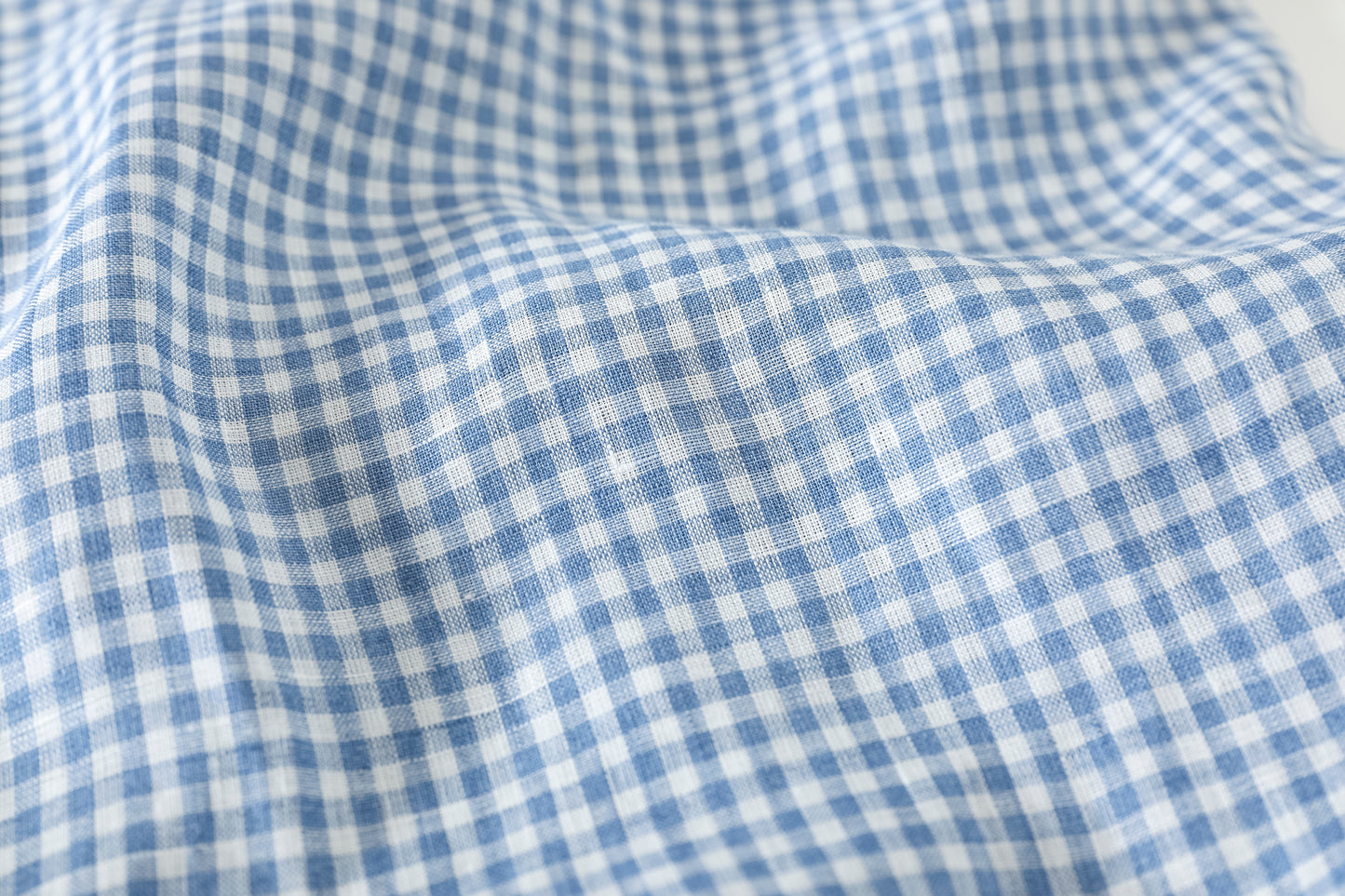 KIMURA / Whole oblong collar shirt L/S _ Albini linen - GINGHAM