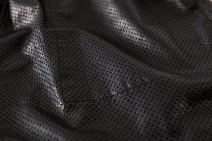 Willow Pants / P-007 Leather Shorts - Black(Punching Leather)