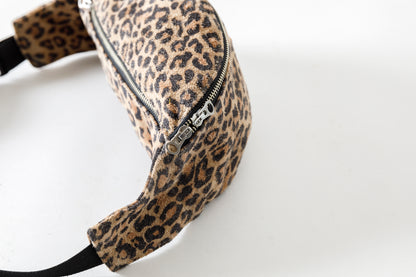 Willow Pants / P-015 Waist Pouch - Cowhide Suede(Leopard Print)