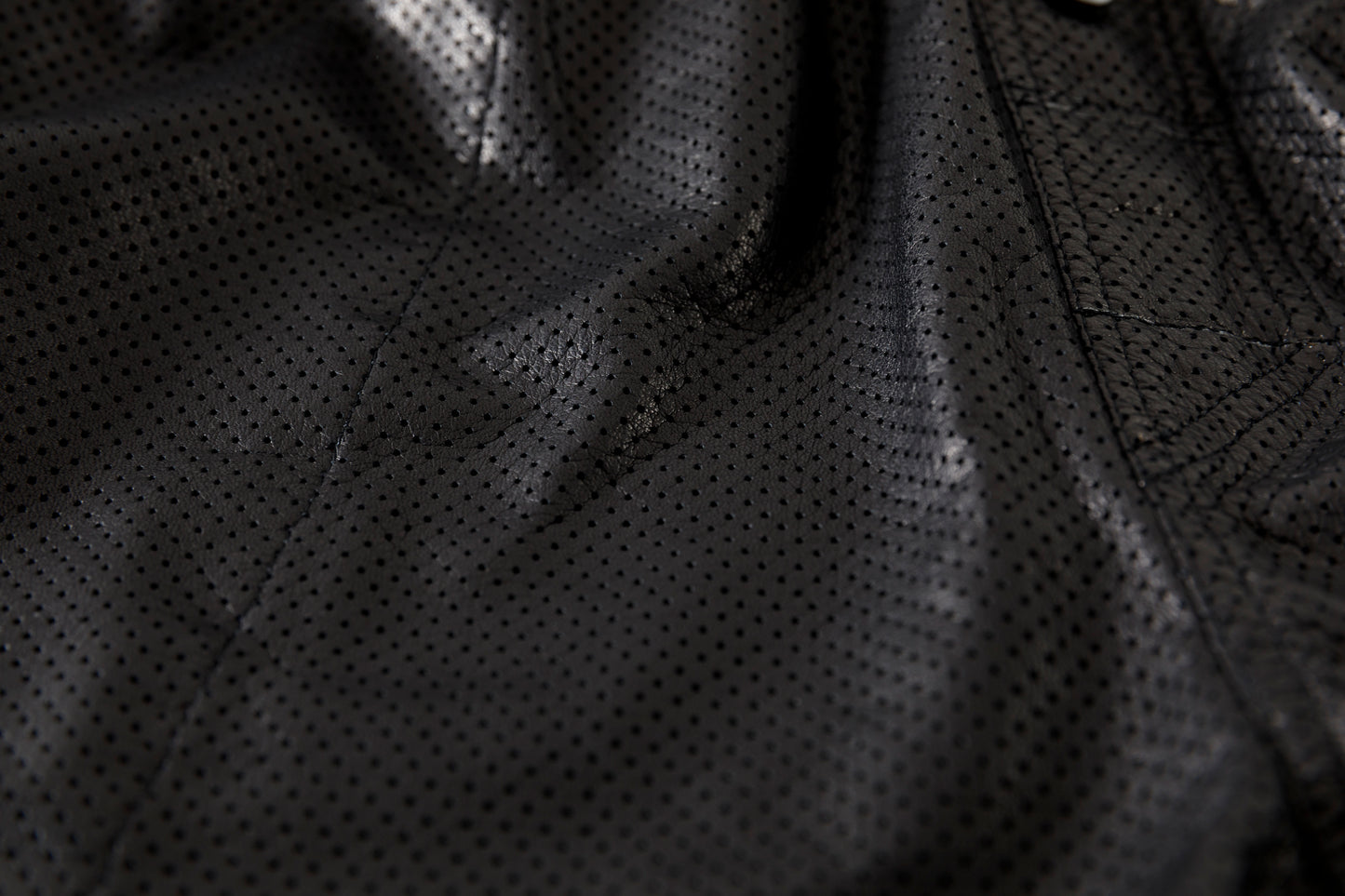 Willow Pants / P-007 Leather Shorts - Black(Punching Leather)