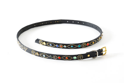 GOODKARMA DEVELOPMENT / Narrow Studs Belt "ASHBURY" - Black サイズ2(32インチ)