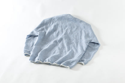KIMURA / narrowing cardigan_Albini linen - GINGHAM