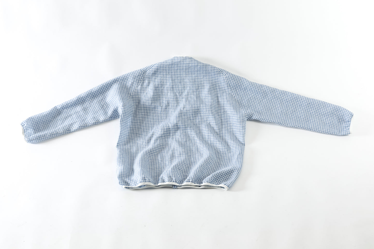 KIMURA / narrowing cardigan_Albini linen - GINGHAM