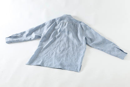 KIMURA / Whole oblong collar shirt L/S _ Albini linen - GINGHAM