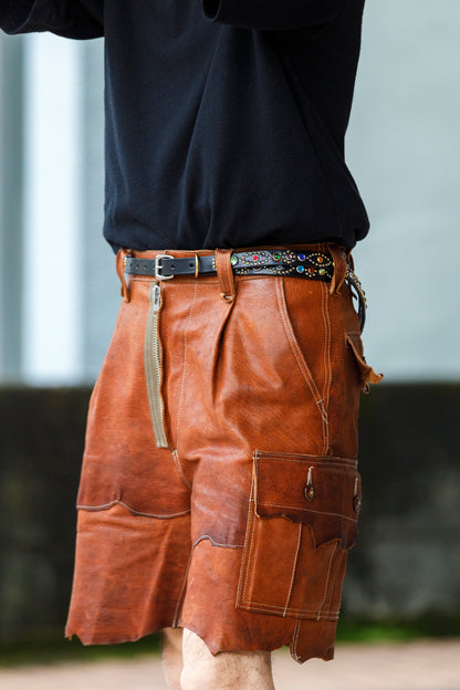 GOODKARMA DEVELOPMENT / Narrow Studs Belt "ASHBURY" - Black サイズ3(34インチ)