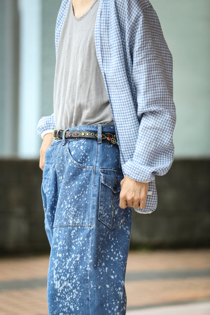 GOODKARMA DEVELOPMENT / Narrow Studs Belt "ASHBURY" - Black サイズ2(32インチ)