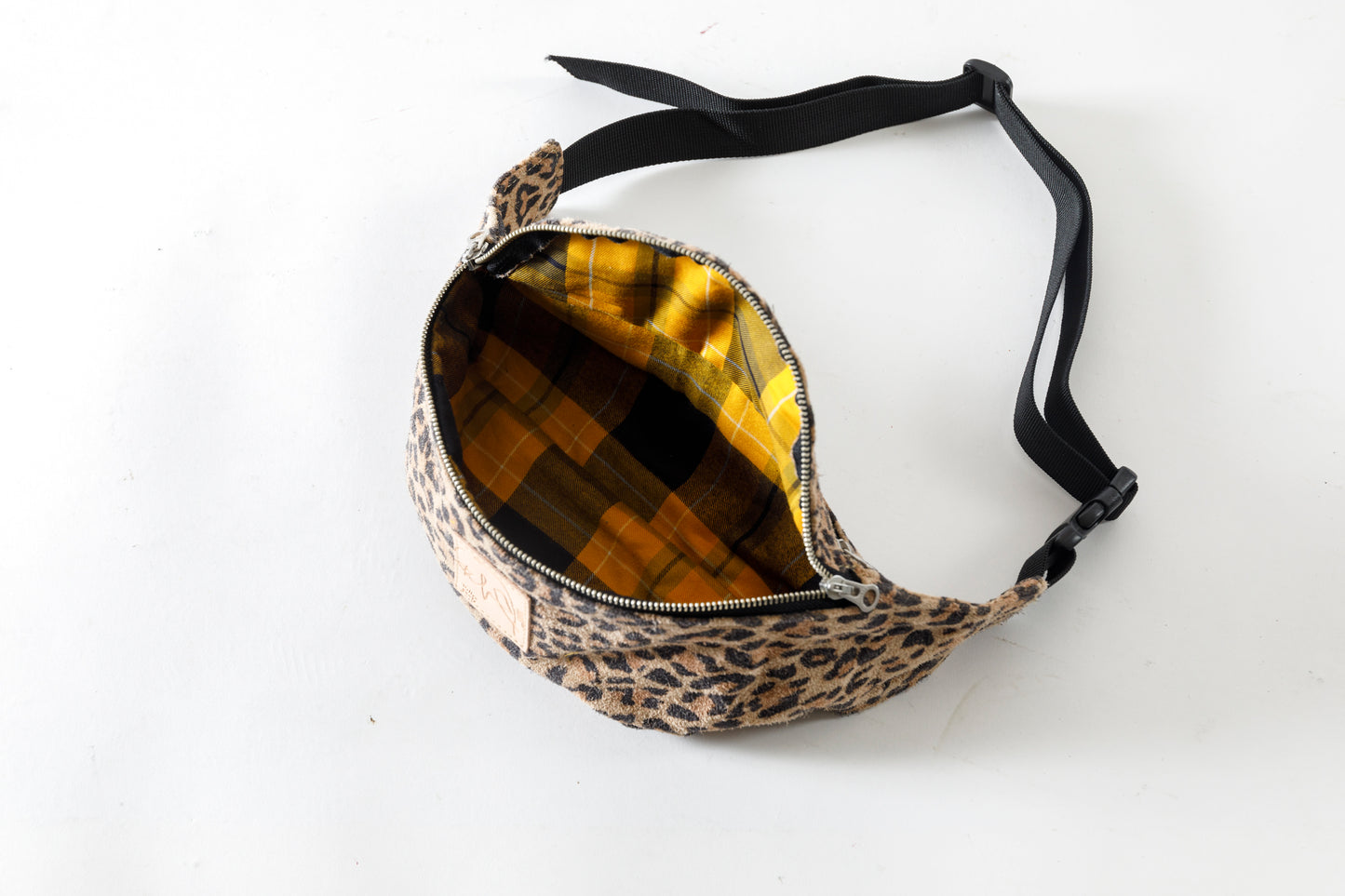 Willow Pants / P-015 Waist Pouch - Cowhide Suede(Leopard Print)