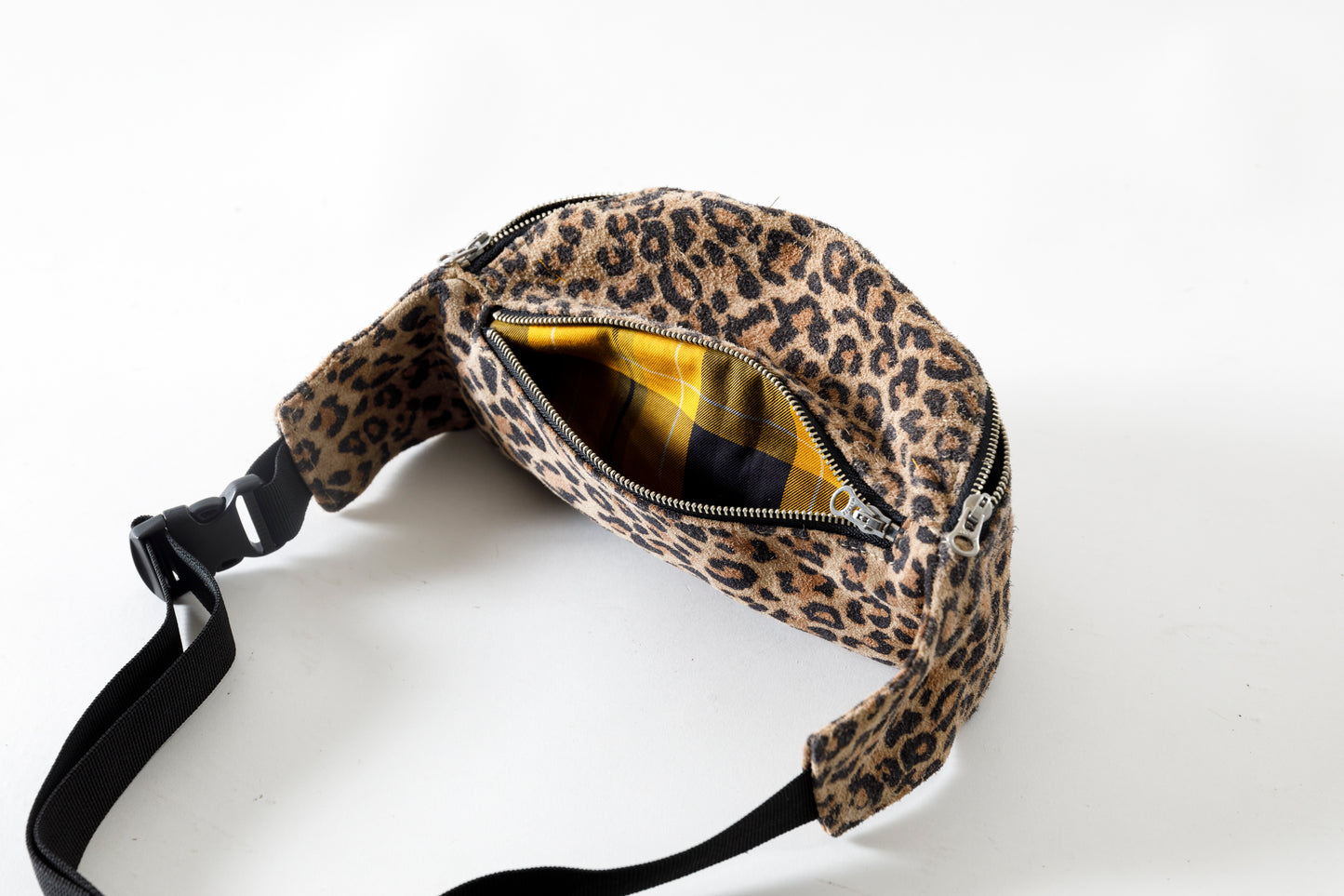 Willow Pants / P-015 Waist Pouch - Cowhide Suede(Leopard Print)