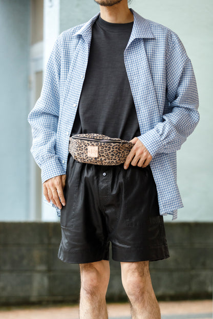 Willow Pants / P-015 Waist Pouch - Cowhide Suede(Leopard Print)