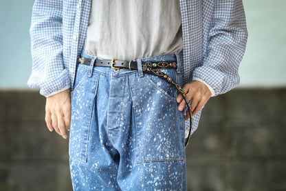 GOODKARMA DEVELOPMENT / Narrow Studs Belt "ASHBURY" - Black サイズ2(32インチ)