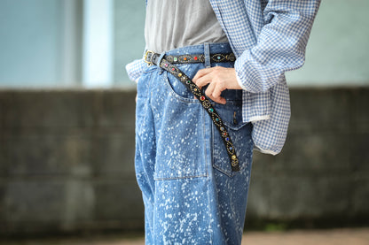 GOODKARMA DEVELOPMENT / Narrow Studs Belt "ASHBURY" - Black サイズ2(32インチ)