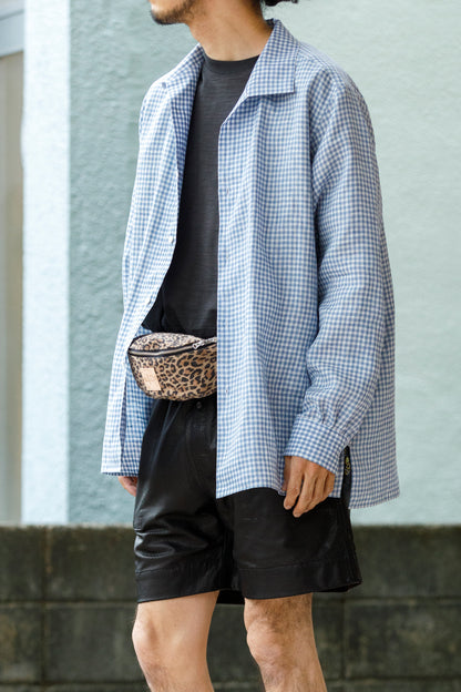 Willow Pants / P-015 Waist Pouch - Cowhide Suede(Leopard Print)